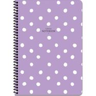 Keskin Color A4 Çizgili Puantiye - Lila Defter