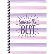 Keskin Color A4 Çizgili Shine - Mor Defter
