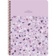 Keskin Color A4 Çizgili Terazzo - Lila Defter