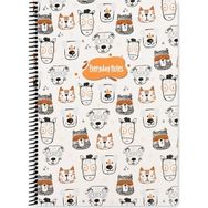 Keskin Color A4 Kareli Animal Friends Kedi Köpek Defter