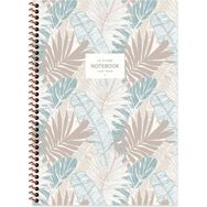 Keskin Color A4 Kareli La Plume Leaves Mavi Defter