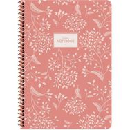 Keskin Color A4 Kareli Pastel Flora Turuncu Defter