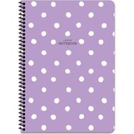 Keskin Color A4 Kareli Puantiye Lila Defter