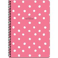 Keskin Color A4 Kareli Puantiye - Pembe Defter