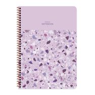 Keskin Color A4 Kareli Terazzo Lila Defter