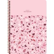 Keskin Color A4 Kareli Terazzo - Pembe Defter