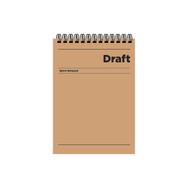 Keskin Color A5 Kareli Draft Kahverengi Bloknot