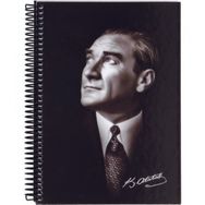 Keskin Color Atatürk 17x24 cm 120 Yaprak Çizgili Sert Kapak Spiralli Defter
