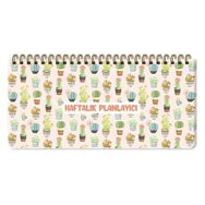 Keskin Color Cactus 13x27 Spiralli Haftalık Planlayıcı