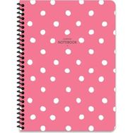 Keskin Color Çizgili Puantiye 16,5 x 22,5 cm - Pembe Defter