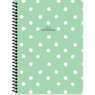 Keskin Color Çizgili Puantiye 16,5 x 22,5 cm - Yeşil Defter