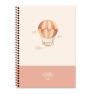 Keskin Color Çizgili Sert Kapak La Plume Balloon Turuncu 20x28 cm Spiralli Defter