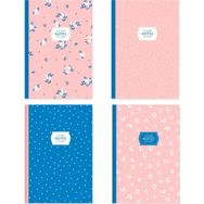 Keskin Color Çizgili Tel Dikişli 4'lü Pembe Defter Seti