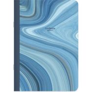 Keskin Color Çizgili Tel Dikişli Kuşe Kapak Uninote Marble Mavi 18.5x26 cm Defter