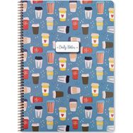Keskin Color Coffee Spiralli Mavi Karton Kapak 100 Yaprak A4 Kareli Defter