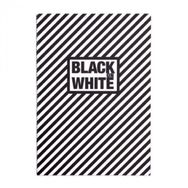 Keskin Color Container Black On White 16.5x23.5 cm 20 Yaprak Line Siyah Dikişli Defte
