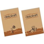 Keskin Color Dekokraft Spiralli A4 Kareli 100 Yaprak Bloknot
