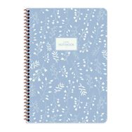 Keskin Color E-384911-99-03 A4 Çizgili Pastel Flora Mavi Defter