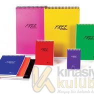 Keskin Color Free A4 Spiralli PP Kapak Kareli 100 Yaprak Defter