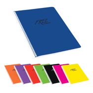 Keskin Color Free A5 100 Yaprak Kareli Spiralli Plastik Kapak B12 Not Defteri
