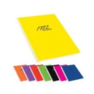 Keskin Color Free Office Plastik Kapak Çizgisiz 60 Yp A4 Spiralli Defter