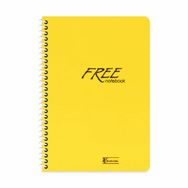 Keskin Color Free Sarı Plastik Kapak 80 Yaprak A4 Çizgisiz Spiralli Defter