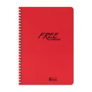 Keskin Color Free Spiralli 80 Yaprak A4 Kareli Kırmızı Defter
