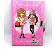 Keskin Color Hatıra Defteri Best Friends Kilitli 14x20 80 Yaprak Çizgili Defter
