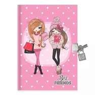Keskin Color Hatıra Kilitli Best Friends 80 Yaprak 14x20 Defter