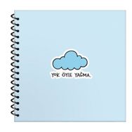 Keskin Color Hisli Şeyler 16x15 cm Yok Öyle Yağma Spiralli Çizgili Defter
