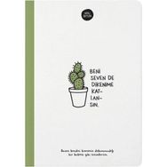 Keskin Color Hisli Şeyler Beni Seven Dikenime Katlansın Çizgili Defter