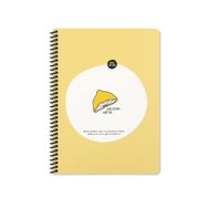 Keskin Color Hisli Şeyler Spiralli Sıkıldım Artık Karton Kapak 80 Yaprak 16,5x22,5 cm Çizgili Defter