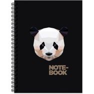 Keskin Color Jungle Spiralli Panda 100 Yaprak Çizgili Sert Kapak 17 x 24 cm Defter