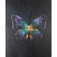 Keskin Color Kareli Bind-Note Butterfly Mor 20 x 25 cm Defter