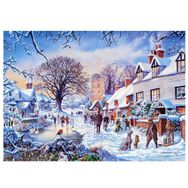 Keskin Color Kasabada Kış 2000 Parça Yapıştırıcı Hediyeli Puzzle