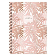 Keskin Color La Plume Spiralli Leaves Kahve Karton Kapak 80 Yaprak A4 Kareli Defter