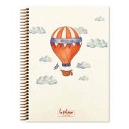 Keskin Color La Plume Spiralli Turuncu Balloon Sert Kapak 80 Yaprak 17x24 Çizgili Defter