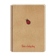 Keskin Color Lucky Kraft Kapak Spiralli A5 80 Yaprak Noktalı Renkli Spiralli Defter