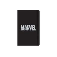 Keskin Color Marvel 13x21 80 Yapraklı Çizgili Ciltli Lastikli Siyah Defter