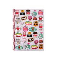 Keskin Color Model 3 Sweet Fun Spiralli Plastik Kapak 80 Yaprak A4 Çizgili Defter