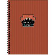Keskin Color Outdoor Spiralli Bordo Sert Kapak 80 Yaprak 17x24 Kareli Defter