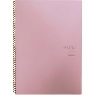 Keskin Color Pastel Note Spiralli Pastel Açık Pembe Plastik Kapak 80 Yaprak A4 Kareli Defter
