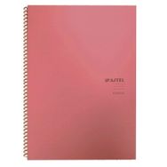 Keskin Color Pastel Note Spiralli Pembe Plastik Kapak 80 Yaprak 16,5x22,5 Çizgili Defter