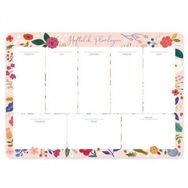 Keskin Color Pembe Çiçek 17x24 Haftalık Planner