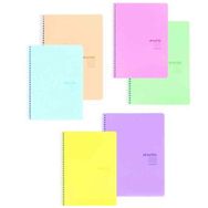 Keskin Color Plastik Kapak Spiralli Pastel Note 17x24 cm 80 Yaprak Kareli Defter