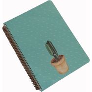 Keskin Color Saguaro 100 Yaprak Çizgili Spiralli Sert Kapak Turkuaz 20 x 28 cm Defter
