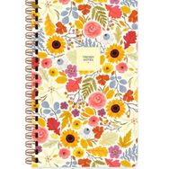 Keskin Color Sert Kapak Çizgili Çiçek Ayçiçeği 13x21 cm Spiralli Defter