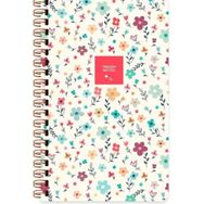 Keskin Color Sert Kapak Düz Çiçek Krem Çiçek 13x21 cm Spiralli Defter