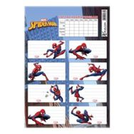 Keskin Color Spider Man Ders Programlı 24'lü Okul Etiketi