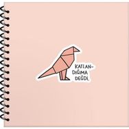 Keskin Color Sticker Defter Hisli Şeyler 16x15 50 Yp. Çizgili Stickerli Bağlanamıyorum Defter